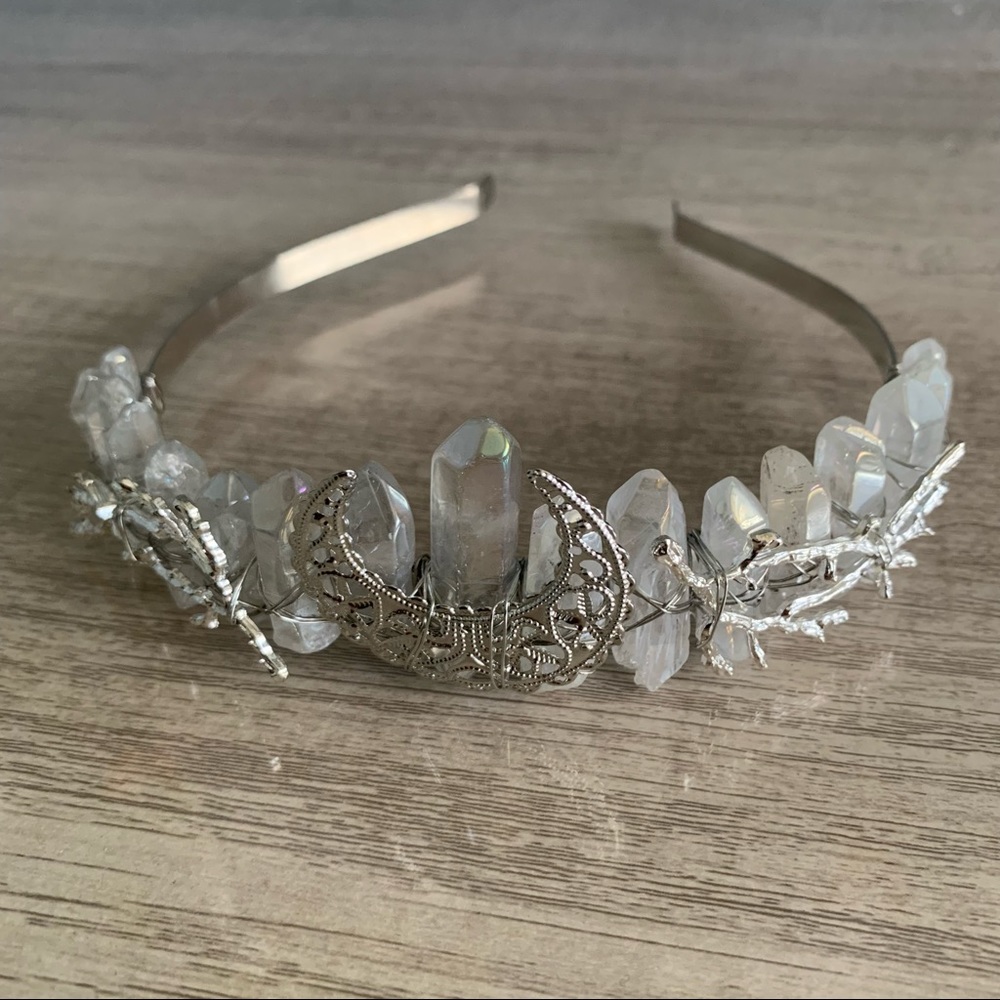 Clear Quartz Crystal Crown